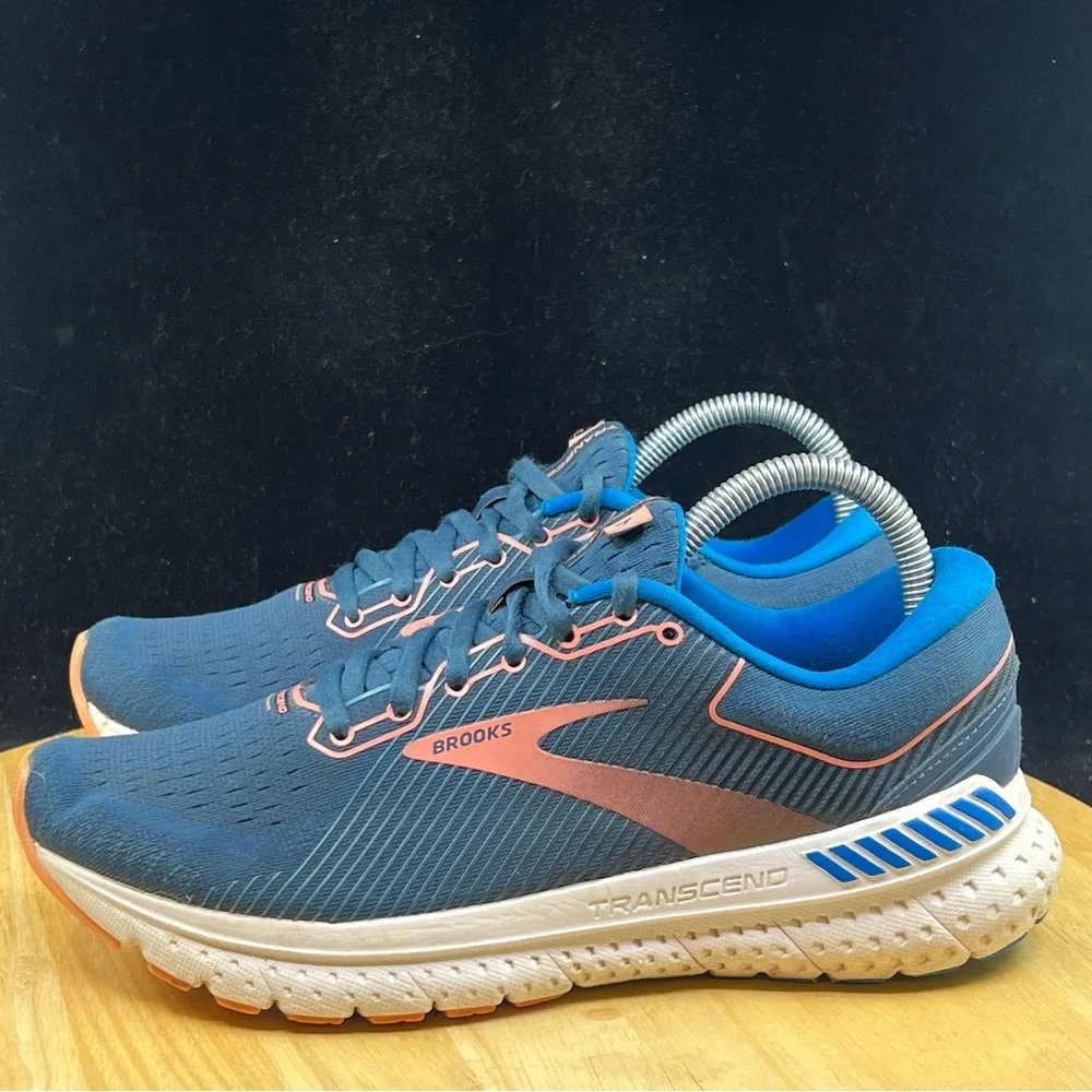 Brooks Transcend 7 1203191B480 Blue Running Shoes Sneakers Women's Size 8 B - Picture 7 of 10